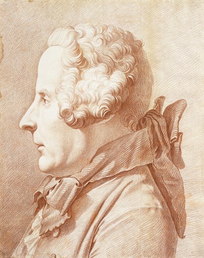 Porträt von Monsieur Hertault von Lienay im Profil, nach links gewandt von Rene Michel Slodtz
