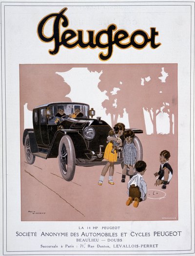 Werbung für Peugeot „Der 14 PS Peugeot“ von Rene Vincent
