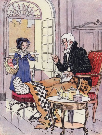 Ein kleines Mädchen unter der Restauration von Rene Vincent