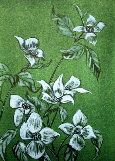 Grüne botanische Blüten von Renee Machan Cottagecore Artist