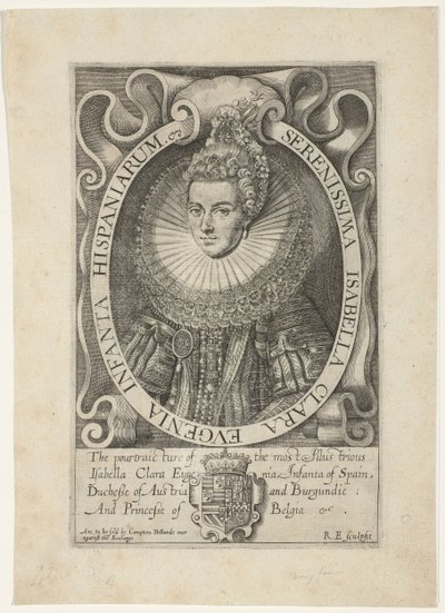 Porträt von Isabella Clara Eugenia von Renold Elstrack