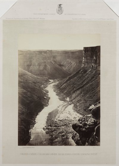 Grand Canyon, Colorado River, Mündung des Kanab Wash, Blick nach Westen von Reverend George Wilson Bridges