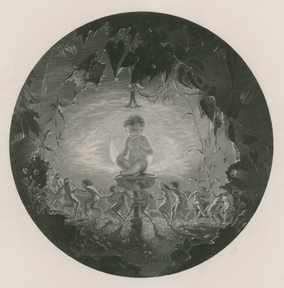 Puck und die Feen, Ein Sommernachtstraum (Gravur) von Richard (after) Dadd