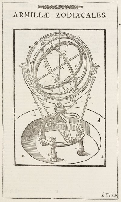 Tycho Brahes zodiakale Armillarsphäre, vor 1570 von John Pardon