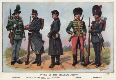 Soldaten der belgischen Armee von Richard (after) Simkin