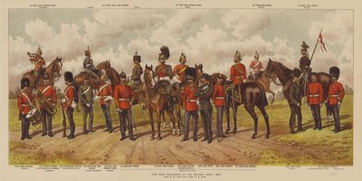 Die irischen Regimenter der britischen Armee von Richard (after) Simkin