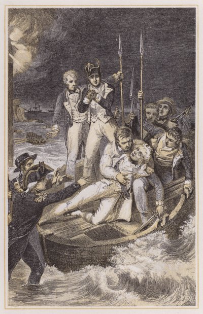 Nelson durch den Arm geschossen von Richard (after) Westall
