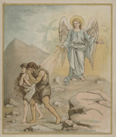 Adam und Eva werden aus dem Garten Eden vertrieben von Richard Andre
