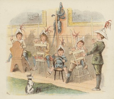 Kinder spielen Soldaten von Richard Andre