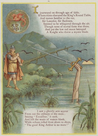 Seite aus Upstream von Richard Andre, König Artus und Excalibur von Richard Andre