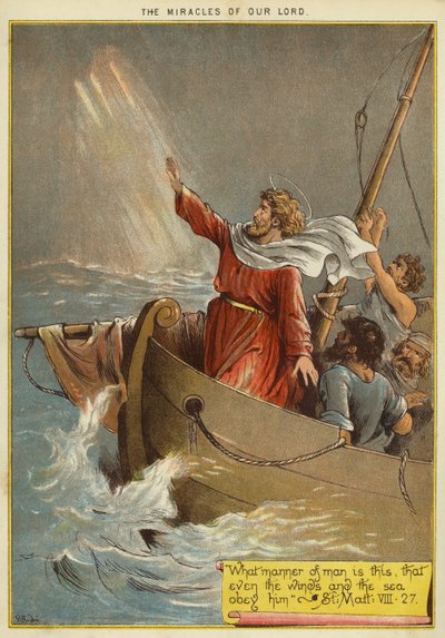 Die Wunder Christi: Jesus beruhigt den Sturm von Richard Andre