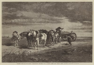 Sandverladung-Pas de Calais, drohendes Wetter, aus der letztjährigen Ausstellung der Royal Academy von Richard Beavis