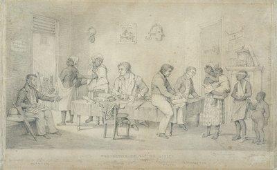 Büro des Sklavenschützers, Trinidad, ca. 1833 von Richard Bridgens