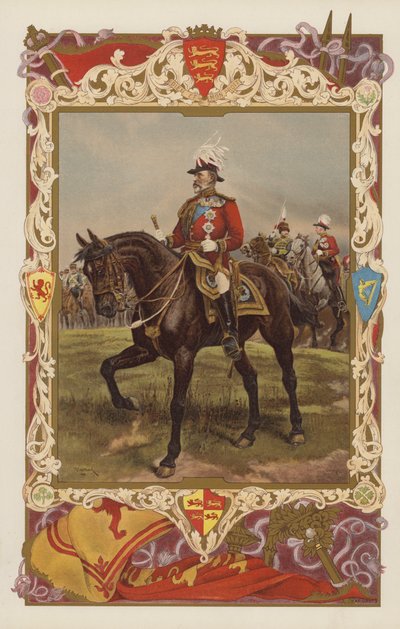 König Edward VII. in der Uniform eines Feldmarschalls von Richard Caton II (after) Woodville