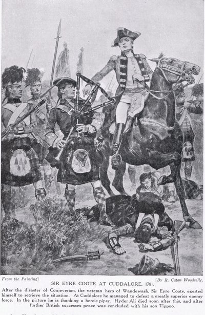 Sir Eyre Coote in Cuddalore, Illustration aus 