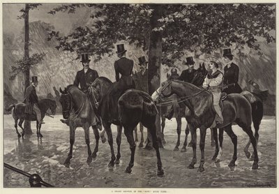 Ein heftiger Schauer in der Row, Hyde Park von Richard Caton Woodville junior