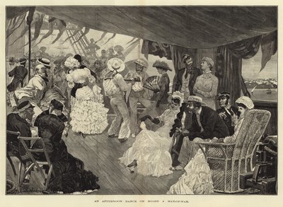 Ein Nachmittagstanz an Bord eines Kriegsschiffs von Richard Caton Woodville junior