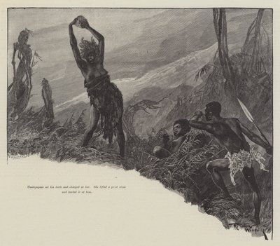Nada die Lilie, von H. Rider Haggard von Richard Caton Woodville junior