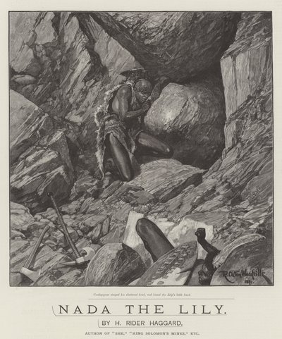Nada die Lilie, von H. Rider Haggard von Richard Caton Woodville junior