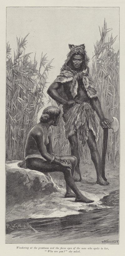 Nada die Lilie, von H. Rider Haggard von Richard Caton Woodville junior