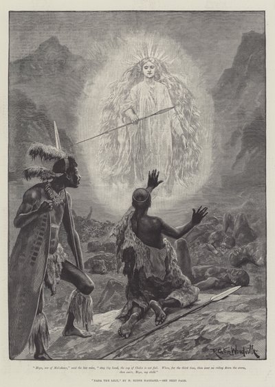 Nada die Lilie, von H. Rider Haggard von Richard Caton Woodville junior