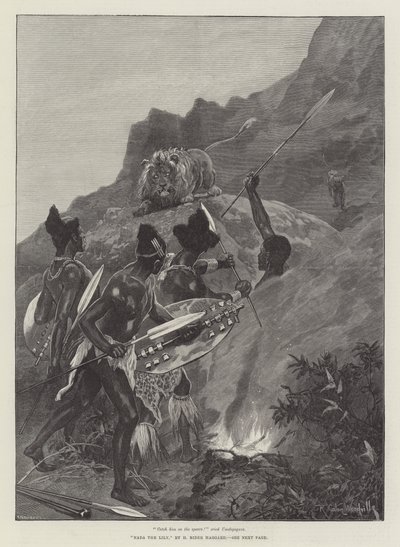 Nada die Lilie, von H. Rider Haggard von Richard Caton Woodville junior