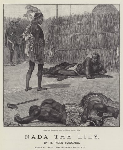 Nada die Lilie, von H. Rider Haggard von Richard Caton Woodville junior