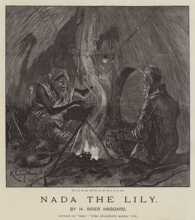 Nada die Lilie, von H. Rider Haggard von Richard Caton Woodville junior