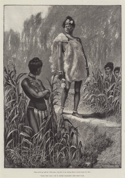Nada die Lilie, von H. Rider Haggard von Richard Caton Woodville junior