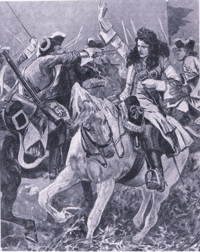 Die Schlacht von Malplaquet, 11. September 1709, Illustration aus Britische Schlachten zu Land und zu Wasser, 1915 von Richard Caton Woodville junior