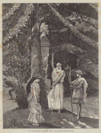 Die pastoralen Spiele im Coombe House, Die treue Schäferin von Richard Caton Woodville junior