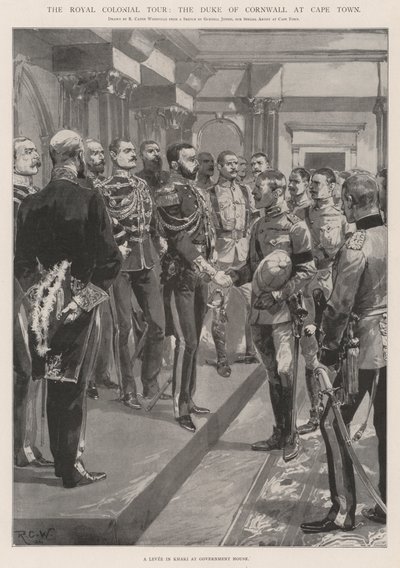 Die königliche Kolonialreise, der Herzog von Cornwall in Kapstadt von Richard Caton Woodville junior