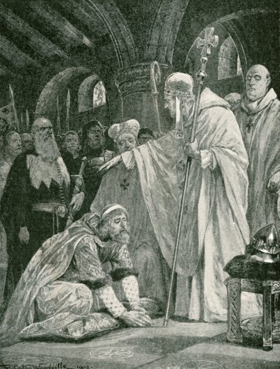 Die Niederwerfung von Harold, Sohn von Godwin von Richard Caton Woodville junior