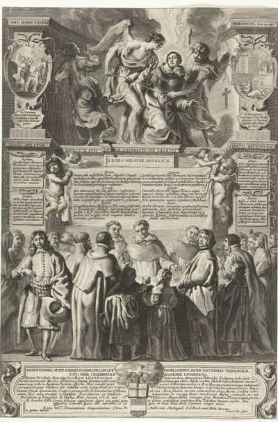 Gründung der Bruderschaft Militia Angelica Thomae Aquinatis, 1649 von Richard Collin