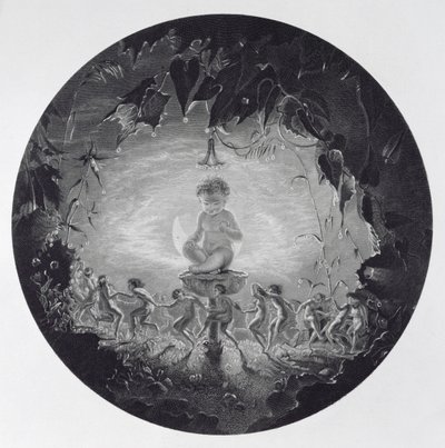 Puck und die Feen, graviert von William Home Lizars (1788-1859) von Richard Dadd