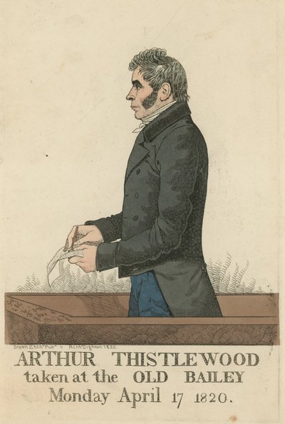 Porträt von Arthur Thistlewood (farbige Gravur) von Richard Dighton