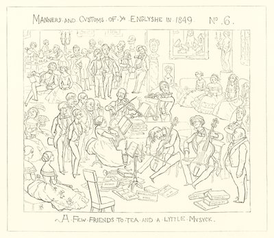 1849, Ein paar Freunde zum Tee und ein wenig Musik von Richard Doyle