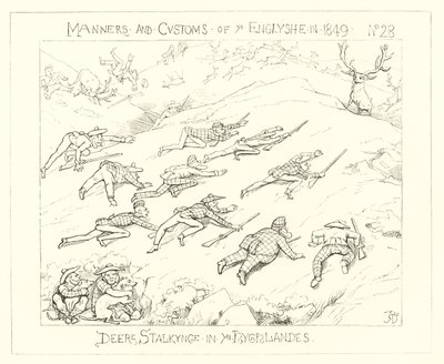 1849, Hirschjagd in den Highlands von Richard Doyle