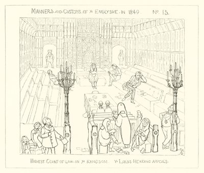 1849, Höchstes Gericht des Königreichs, Die Lords hören Berufungen von Richard Doyle