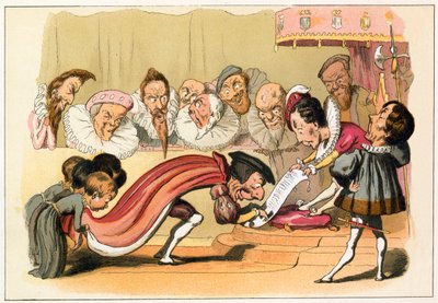König Edward VI. gewährt eine Charta von Richard Doyle