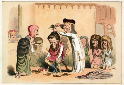 König Heinrich I. und Serlo, Bischof von Seez von Richard Doyle