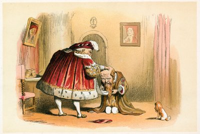 König Heinrich VIII. und ein Parlamentsmitglied von Richard Doyle