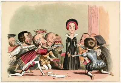 Lady Jane Dudley gedrängt, die Krone anzunehmen von Richard Doyle