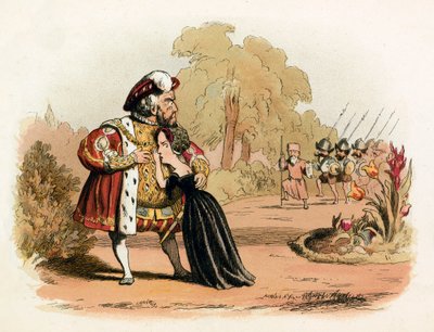 Knappes Entkommen für Königin Katharina Parr von Richard Doyle