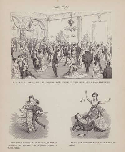 Seite aus The American Tour of Messrs Brown, Jones and Robinson von Richard Doyle