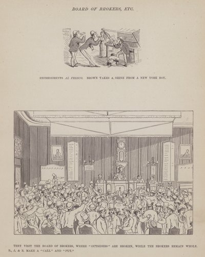 Seite aus The American Tour of Messrs Brown, Jones and Robinson von Richard Doyle