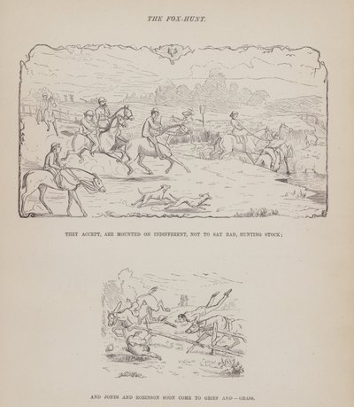 Seite aus The American Tour of Messrs Brown, Jones and Robinson (Gravur) von Richard Doyle