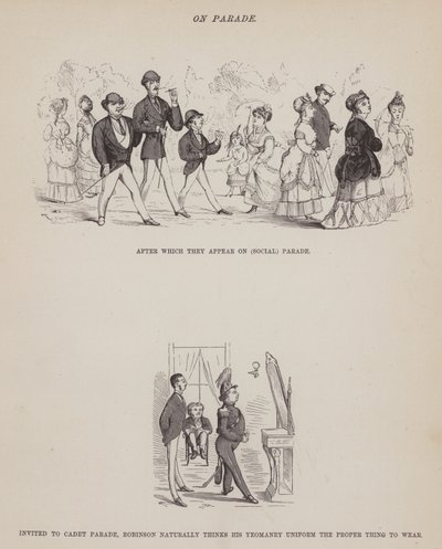 Seite aus The American Tour of Messrs Brown, Jones and Robinson (Gravur) von Richard Doyle
