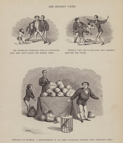 Seite aus Die amerikanische Tour von Messrs Brown, Jones und Robinson (Gravur) von Richard Doyle