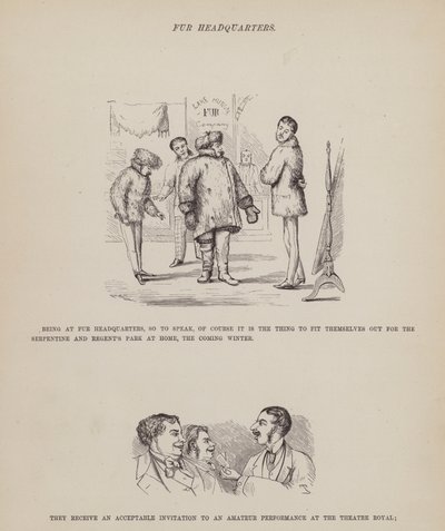 Seite aus Die amerikanische Tour von Herrn Brown, Jones und Robinson von Richard Doyle